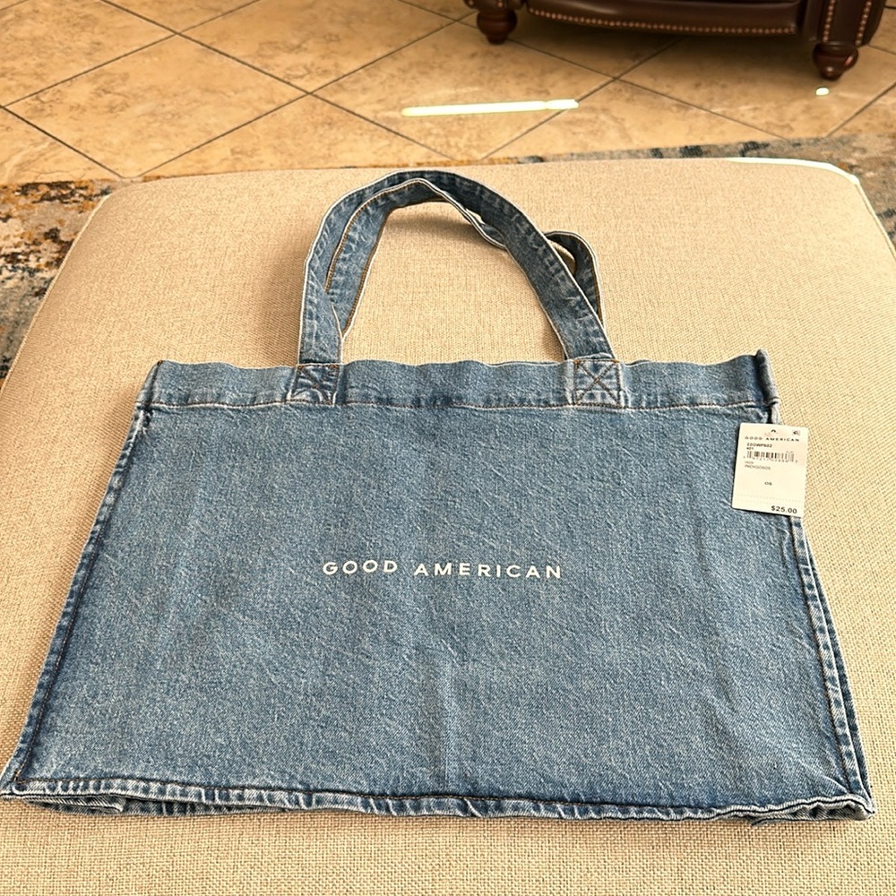 Good American denim tote (NWT)